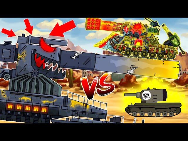 KV-2 Vs Mega Boss Dora - Cartoons about tanks