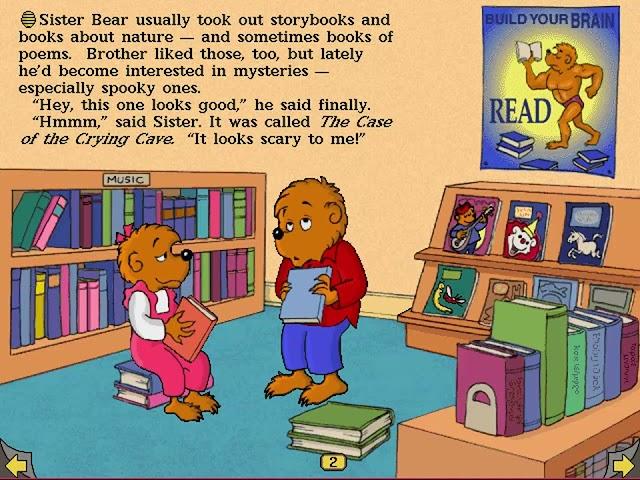 Living Books: The Berenstain Bears In The Dark Full Playthrough