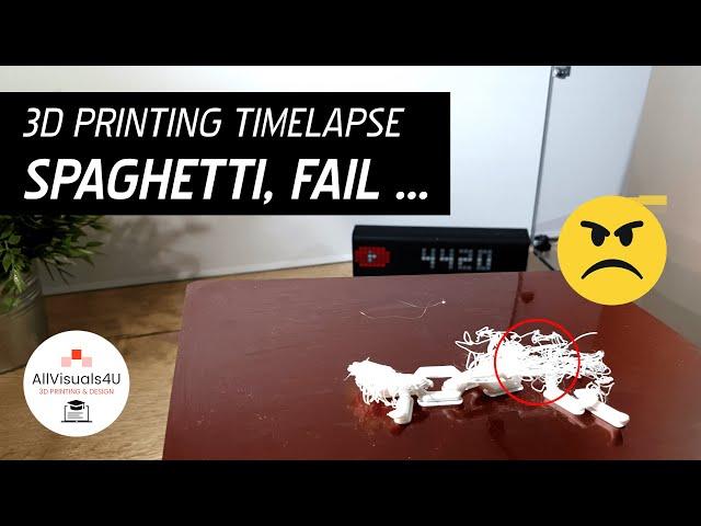  3D Print Spaghetti - 3D Print Fails - 3D Print Problems