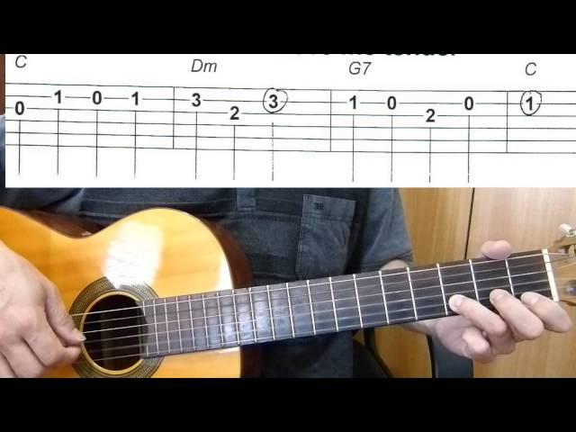 Love Me Tender  - Easy Guitar melody tutorial + TAB Guitar lesson