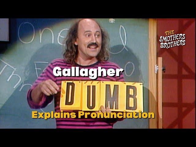 Gallagher Explains Pronunciation | The New Smothers Brothers Comedy Hour