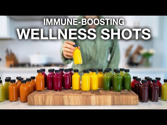 6 ANTI-INFLAMMATORY IMMUNE-BOOSTING WELLNESS SHOTS | prep weeks in advance! (no juicer needed)