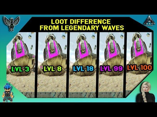 ARK EXTINCTION: Loot Difference From Legendary Waves!