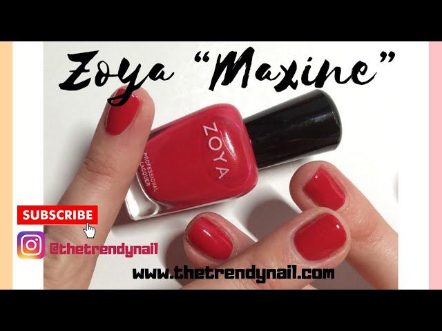 THE PERFECT RED NAIL POLISH: ZOYA MAXINE