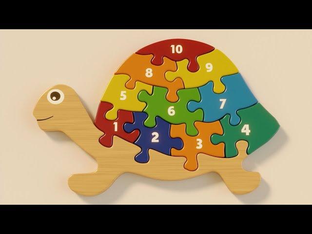 Turtle Numbers Puzzle | Learn to Count 1 to 10