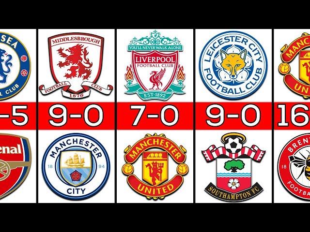 PREMIER LEAGUE Biggest Wins Ever in History !