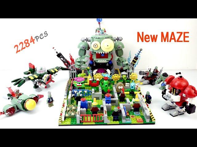 Lego Plants vs Zombies Fighting Final Boss Brick Set (big maze)