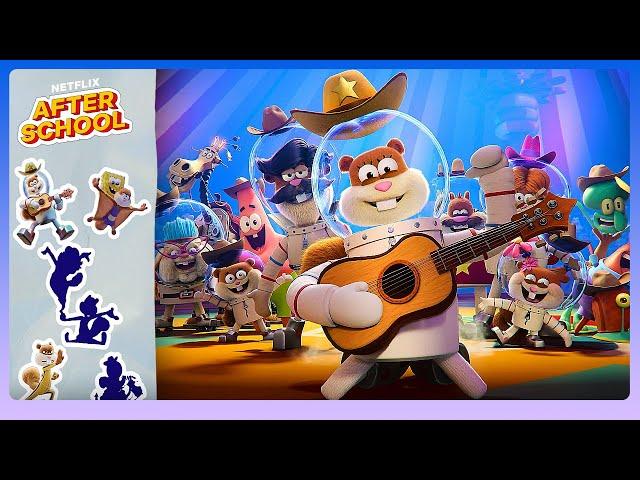 Collect Sandy's SUPER Squirrel Moves!  Saving Bikini Bottom: The Sandy Cheeks Movie | Netflix