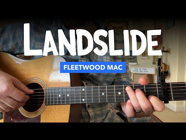  Landslide • Guitar lesson w/ fingerstyle tabs (Fleetwood Mac)