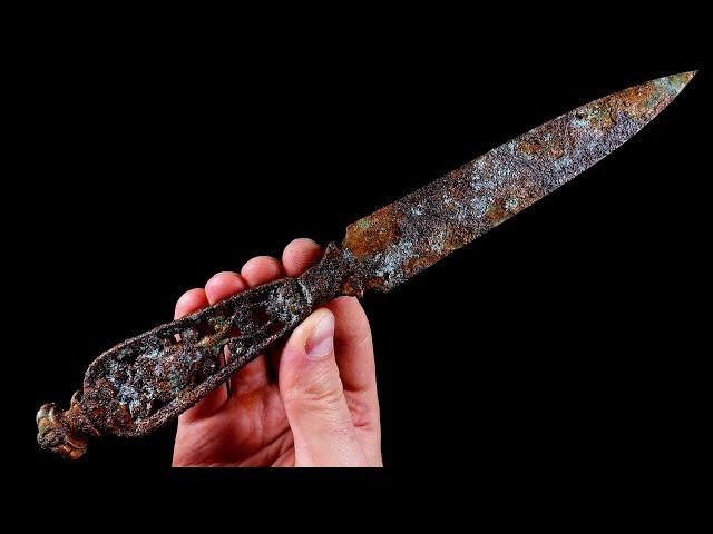 Very Beautiful and Rare Assassin's Dagger - Restoration ASMR