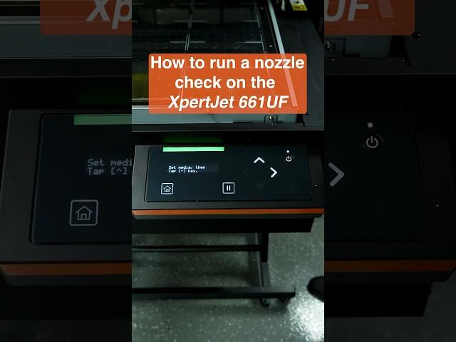 How to Run a Nozzle Check on the XpertJet 661UF!