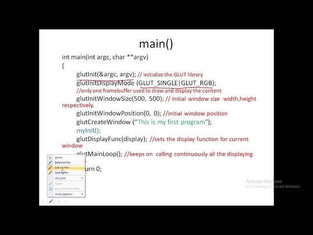 Computer Graphics Lab (17CSL68 )Basics