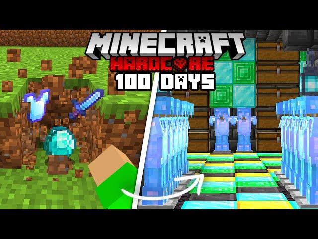 I Survived 100 Days Of  Minecraft Hardcore With Random DROPS AND CRAFTS... Here's What Happened