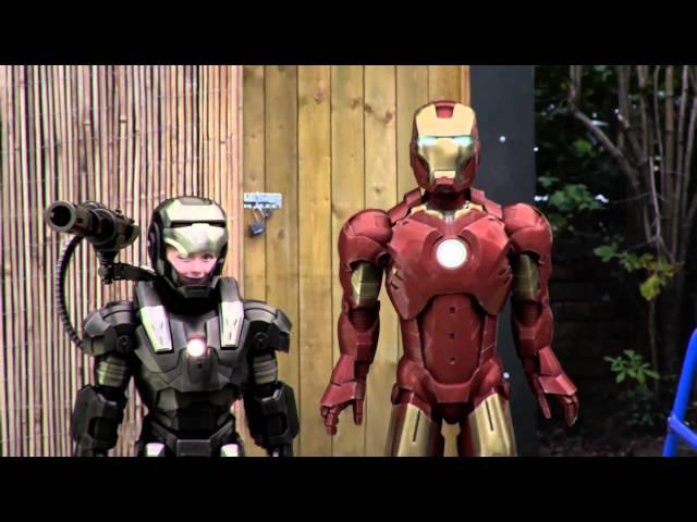 Ironman and Warmachine are late for school!!