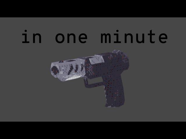 make low poly pixel art in 1 minute