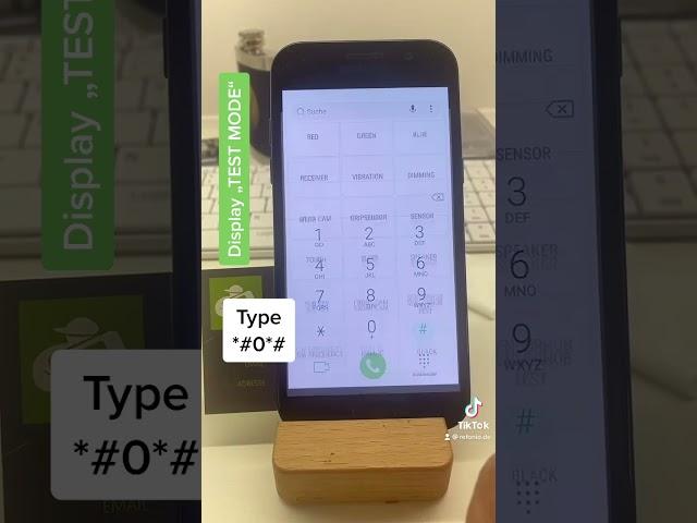 Samsung Galaxy „Test Mode for Screen testing function