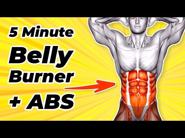 5 Min Standing Abs Workout (Lose Belly Fat And Get 6 Pack At Home) No Equipment