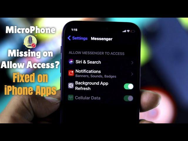 Fixed: Can't Allow Access To Microphone on iPhone Apps