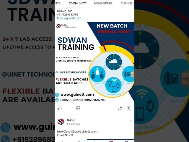 Cisco SDWAN Live Session- Enroll Now #sdwan #training #livetraining