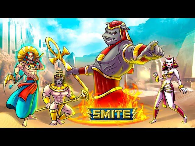 ЕГИПЕТСКАЯ СИЛА! ИГРАЕМ ВСЕ ВМЕСТЕ ЗА ОДИН ПАНТЕОН БОГОВ :D SMITE В 2023 году #smite