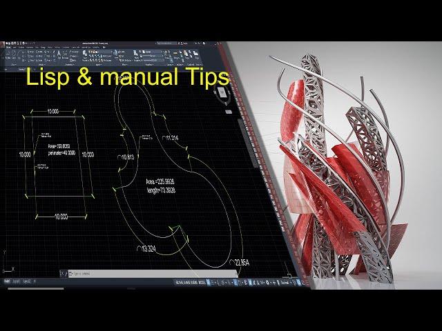 AutoCAD Polyline area and Perimeter leader Lisp & Manual Tips insert field