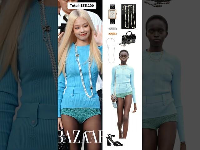 JENNIE Fashion at CHANEL SS25 PFW #jennie #blackpink