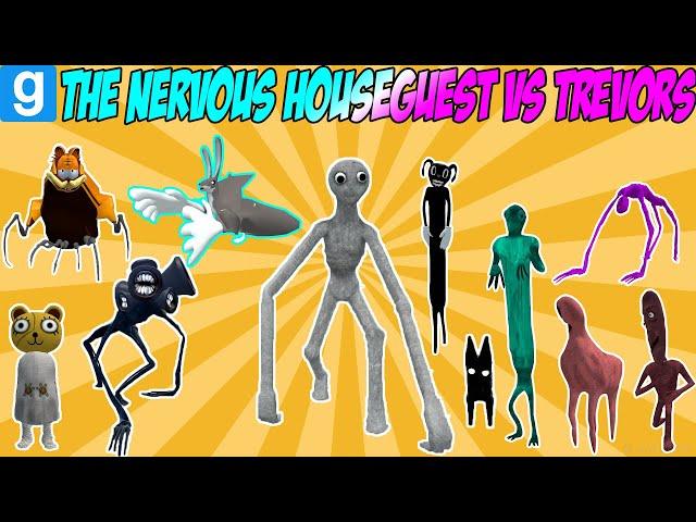 THE NERVOUS HOUSEGUEST VS. TREVOR HENDERSON CREATURES?! - Garry's Mod Sandbox