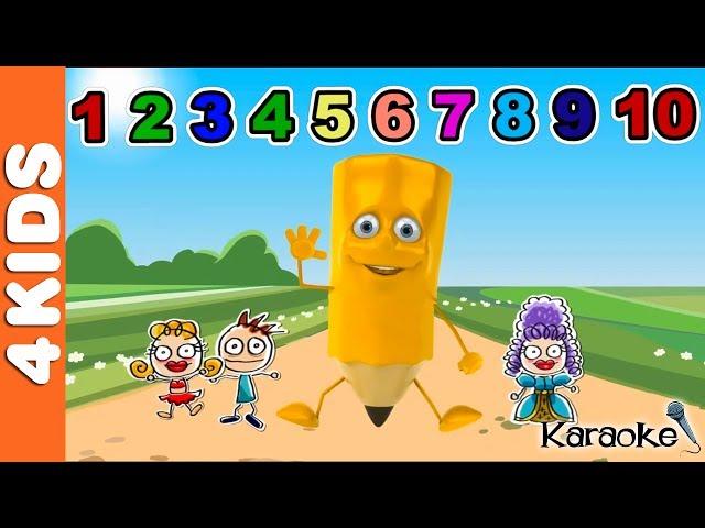 Numbers Song 1 to 10 LEARNING NUMBERS | Karaoke | JUNIORS TOONS