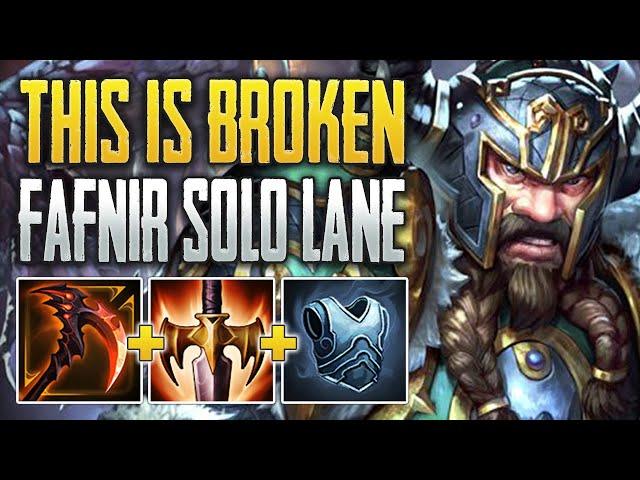 THIS IS MY BEST CHEESE YET! Fafnir Solo Gameplay (SMITE Conquest)