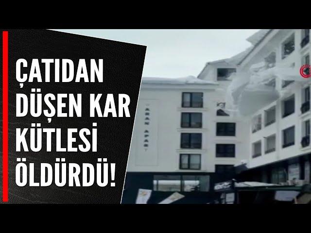 ÇATIDAN DÜŞEN KAR KÜTLESİ ÖLDÜRDÜ!