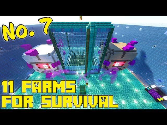 11 Minecraft Farms YOU Can Use On A Server Or Your Survival World (Avomancia 7)