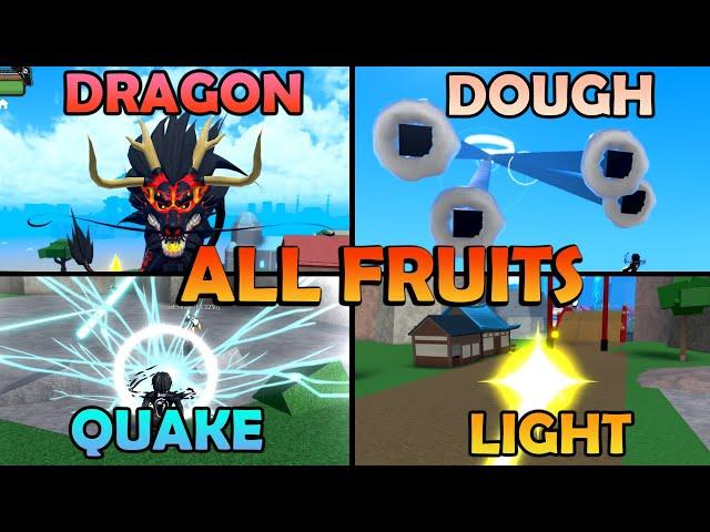 All FRUITS Showcase | King Legacy