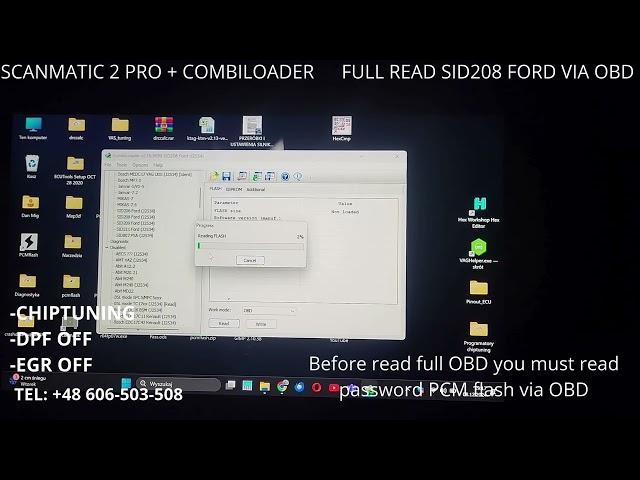 SCANMATIC 2 PRO COMBILOADER READ FULL SID208 FORD VIA OBD
