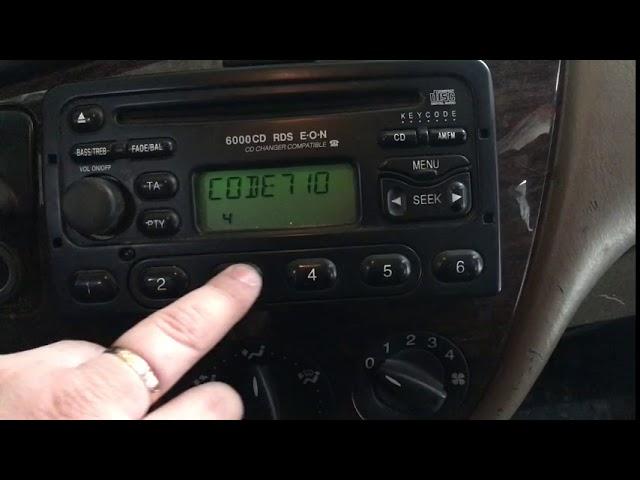 Ford radio 6000CD RDS EON unlock