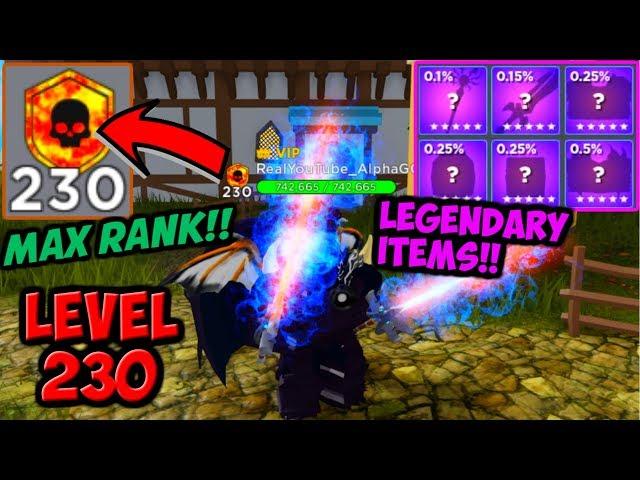 *MAX RANK* Level 230 in Rumble Quest!! (Roblox)