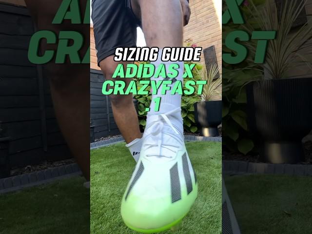 adidas X crazyfast Sizing Guide #adidasfootball #footballboots #shorts