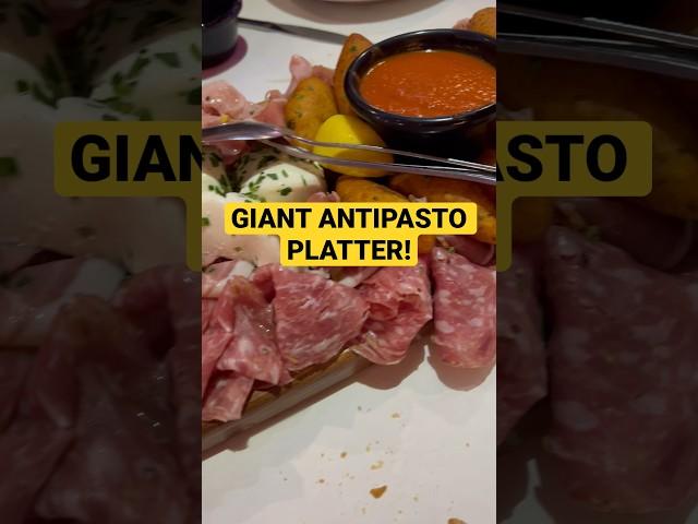 Look at this antipasto platter! #italianfood #antipasto #yummy #cheese #platter #newyork