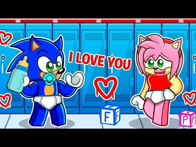 BULLY Has a Crush On BABY SONIC in Roblox!