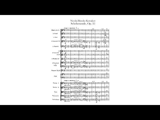 Rimsky-Korsakov: Scheherazade, Op. 35 (with Score)