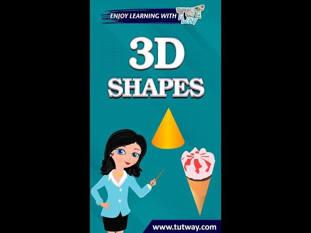 3D Shapes | Cone Shape | Shapes for kids | Math