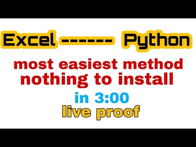 excel to python | notepad to python || by Telesky