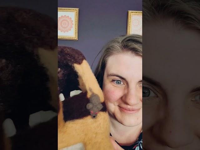 5 details on this #needlefelting #catbus #felting #craft #ghibli #handmade