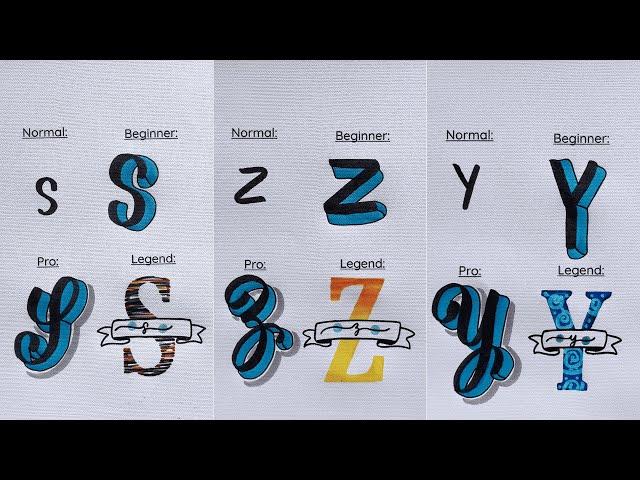 Lettering Alphabet: From Easy to Professional ️ | Beginners’ Guide