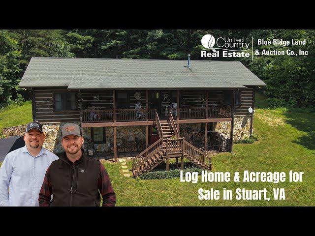 SOLD - Log Home & Acreage for Sale in Stuart, VA