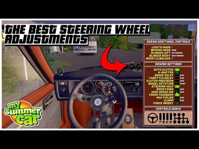 THE BEST STEERING WHEEL ADJUSTMENTS SETTINGS FOR MY SUMMER CAR SATSUMA 2022 | Ogygia Vlogs