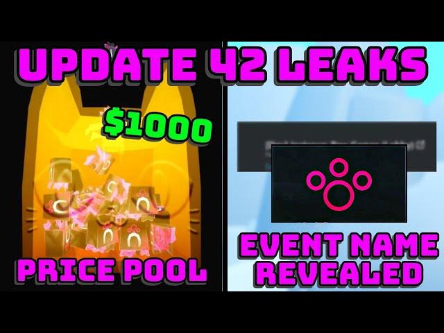  EVENT NAME REVEALED, PRICE POOL, AND MORE - UPDATE 42 NEW LEAKS IN PET SIMULATOR 99