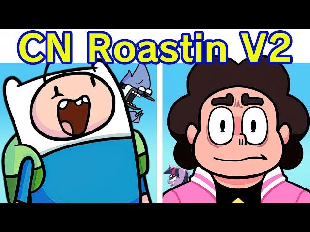 Friday Night Funkin' Roasting on a Cartoon Friday V2 | Finn & Mordecai vs Steven Universe (FNF Mod)