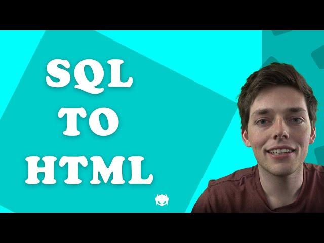 Query SQL data and Create HTML tables using it | Flask, Python