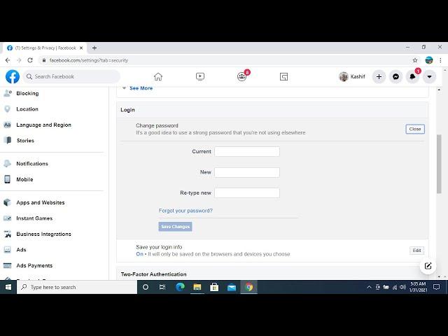 How to Change Password on Facebook PC (2021)