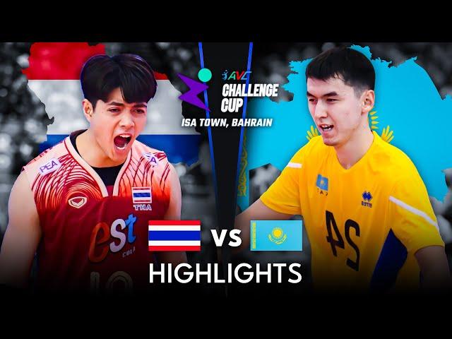  KAZAKHSTAN vs THAILAND  | Highlights | AVC Challenge Cup 2024